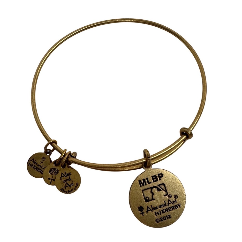 Alex and Ani Detroit Tigers MLB Bangle Bracelet Gold Tone‎ Y2K Minimalist
